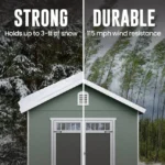 Heartland Asheville 10-ft x 12-ft Gable Style Wood Outdoor Storage Shed - Image 4