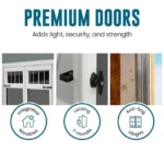 Heartland Asheville 10-ft x 12-ft Gable Style Wood Outdoor Storage Shed - Image 3