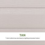 Lifetime Lockable Polyethylene Outdoor Storage Shed, 10′ x 8′, Tan & Brown (60005) - Image 7