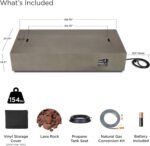 Real Flame Aegean 70″ Rectangle Propane Fire Table - Image 3