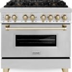 ZLINE Autograph Edition 36″ 4.6 Cu. Ft. Dual Fuel Range