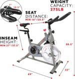 Sunny Health & Fitness Synergy Pro Magnetic Indoor Cycling Bike - Image 4