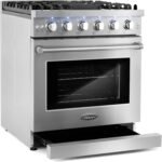 Cosmo 30 in. 4.5 Cu. Ft. Gas Range with 5 Sealed Burners, Convection Oven, - Image 4