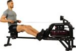 Sunny Health and Fitness Obsidian Surge Water Rowing Machine - Image 3