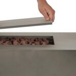 Real Flame Aegean 70″ Rectangle Propane Fire Table - Image 5