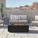 Real Flame Aegean 50″ Rectangle Propane Gas Outdoor Fire Table - Image 3