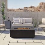 Real Flame Aegean 42″ Rectangle Propane Gas Outdoor Fire Table - Image 2