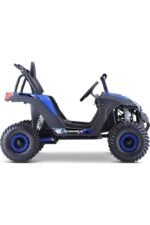 MotoTec Raider Kids UTV 48v 1200w Full Suspension Blue - Image 8