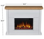 Real Flame Marshall 49″ Slim Electric Fireplace - Image 3