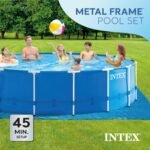 Intex 15′ x 48′ Metal Frame Above Ground Pool Set - Image 5