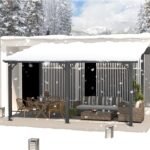 Aecojoy Aluminum Pergola with Canopy - Image 3