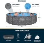 Bestway APX 365 18’x52″ Round Above Ground Swimming Pool Set with Pump & Ladder - Image 5