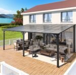 Aecojoy 20’x12′ Wall Mounted Gazebos Pergola - Image 4