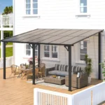 Aecojoy Aluminum Pergola with Canopy - Image 2