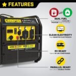 Champion 4250-Watt Dual Fuel RV Ready Open Frame Inverter Generator - Image 5