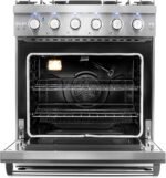 Cosmo 30 in. 4.5 Cu. Ft. Gas Range with 5 Sealed Burners, Convection Oven, - Image 3