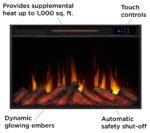 Real Flame Marshall 49″ Slim Electric Fireplace - Image 4