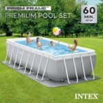 Intex Prism Frame 16′ x 8′ x 42′ Rectangular Above Ground Pool Set - Image 4
