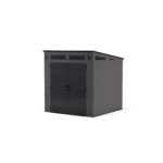 Suncast Modernist 7 ft. x 7 ft. Resin Vertical Pent Storage Shed with Floor Kit - Image 5