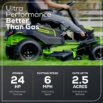 Greenworks 60V 42″ Cordless Battery CrossoverT Riding Lawn Mower - Image 4