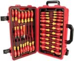 Wiha 32800 Insulated Tool Set with Screwdrivers, Nut Drivers, Pliers, Cutters, Ruler, Knife and Sockets in Rolling Tool Case, 10,000 Volt Tested and 1000 Volt Rated, 80-Piece Set - Image 8