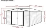 Arrow WR1012 Woodridge EG Steel Storage Shed, 10 by 12-Feet - Image 9