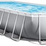 INTEX 26797EH Prism Frame Premium Oval Above Ground Swimming Pool Set: 20ft x 10ft x 48in – Includes 1500 GPH Cartridge Filter Pump – Removable Ladder – Pool Cover – Ground Cloth