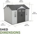 Lifetime 60243 10 x 8 Ft. Outdoor Storage Shed - Image 12