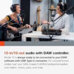 Tascam Model 12 All-in-One 12-track Digital Multitrack Mixing and Recording Studio, Mixer, USB Audio Interface and DAW Controller - Image 7