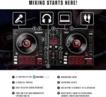 Numark Mixtrack Platinum FX Serato DJ Controller with Jog Wheel Displays, 4 Decks, Mixer, Effects Paddles and (Audio Interface) - Image 2