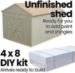 Handy Home Products Rookwood 10×12 Do-It-Yourself Wooden Storage Shed- Does not Include Floor kit, Paint, or Roofing Shingles - Image 6