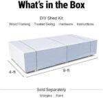 Handy Home Products Windemere 10×12 Do-it-Yourself Wooden Storage Shed with Floor, Beige - Image 6