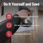 Handy Home Products Windemere 10×12 Do-it-Yourself Wooden Storage Shed with Floor, Beige - Image 11