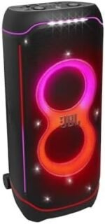 JBL Partybox Ultimate – Multi Purpose Party Speaker, with Wi-fi & Bluetooth Connectivity, Wireless, Lightshow, IPx4 Slashproof, Dual Mic & Guitar Inputs, Handle & Sturdy Wheels, Black - Image 8