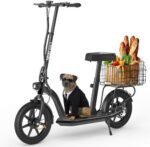 Hiboy MAX Pro Electric Scooter, 46.6 Mi Long Range, 22 MPH Power by 650W MAX Motor, 11” Pneumatic Tires, Split Hub Design, Dual Suspension, 265lbs MAX Load, Commuting Electric Scooter for Adults