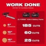 Chainsaws For Milwaukee 2827-22 M18 FUEL 18V 20″ Dual Battery Chainsaw Kit,Tool and Equipment,with toolbox - Image 6