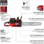 Chainsaws For Milwaukee 2827-22 M18 FUEL 18V 20″ Dual Battery Chainsaw Kit,Tool and Equipment,with toolbox - Image 9