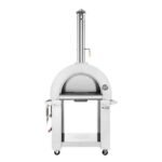 Empava PG06 Outdoor Wood Fired Pizza Oven Stainless Steel Red with Wheels and Accessories - Image 5