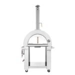 Empava PG06 Outdoor Wood Fired Pizza Oven Stainless Steel Red with Wheels and Accessories - Image 4