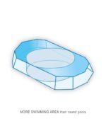 Prism Frame™ 20′ x 10′ x 48″ Oval Above Ground Pool Set - Image 4
