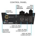 Westinghouse WGen3600cv – 3600 Watt Portable Generator w/ RV Outlet & CO Sensor (49-State) - Image 10