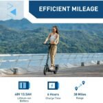 Hiboy X300 Electric Scooter, 700W Peak Motor, 12″ Pneumatic Tires, 23 Mph & 38 Miles Range, Folding Commuter Electric Scooter for Adults - Image 7