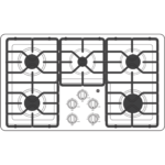 GE 36″ Built-In Gas Cooktop JGP3036SLSS - Image 2