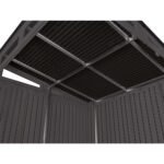 Suncast Modernist 7 ft. x 7 ft. Resin Vertical Pent Storage Shed with Floor Kit - Image 7