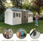 Lifetime Legacy 15×8 Plastic Storage Shed Kit w/ Floor - Image 5