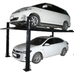 APlusLift HW-8S 8000LB 4-Post Portable Storage Service Car Lift / 3 Year Warranty