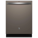 GE 24 in. Top Control Flush-Mount Dishwasher with 45 dBa Sound Level, 3rd-Rack & Dry Boost – Fingerprint Resistant Stainless